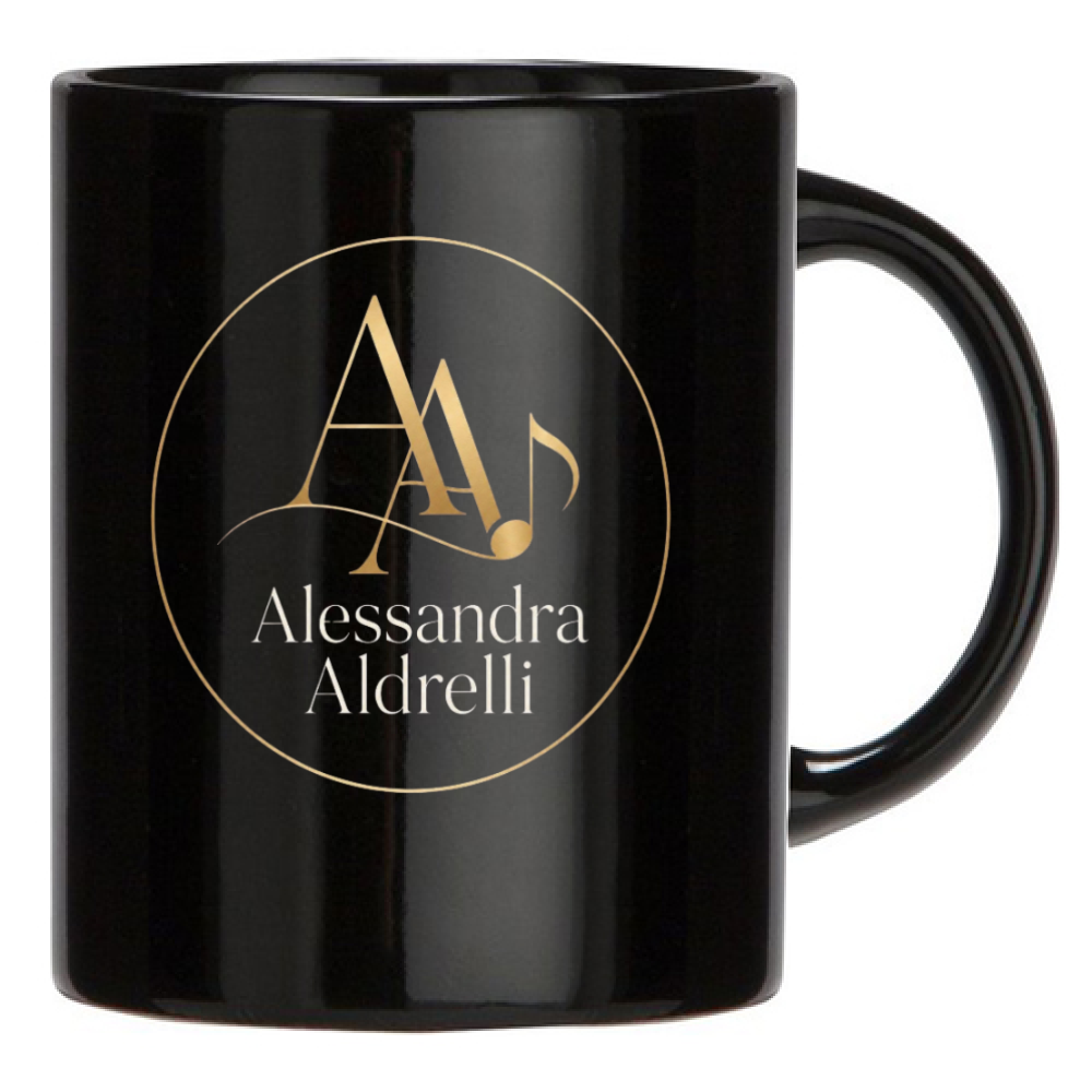 Tazza Nera Alessandra Voice