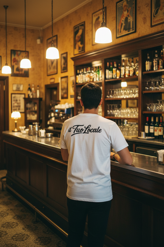 T-Shirt Unisex Stampa Retro Il Tuo Locale