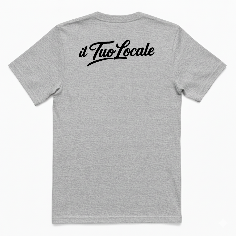 T-Shirt Unisex Stampa Retro Il Tuo Locale
