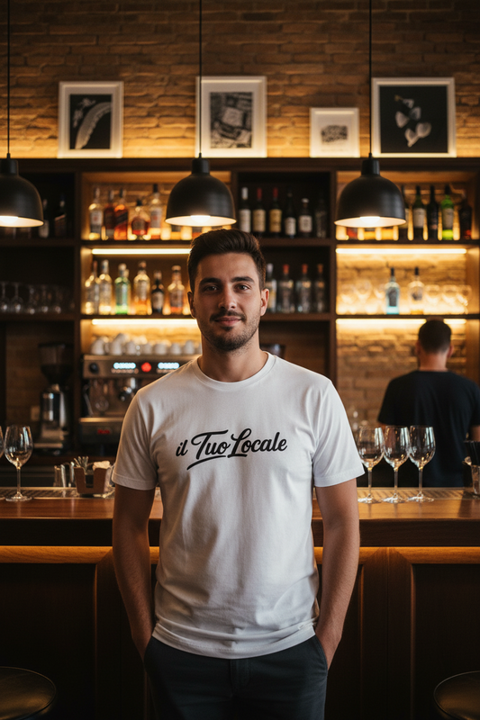 T-Shirt Unisex Stampa Fronte Il Tuo Locale