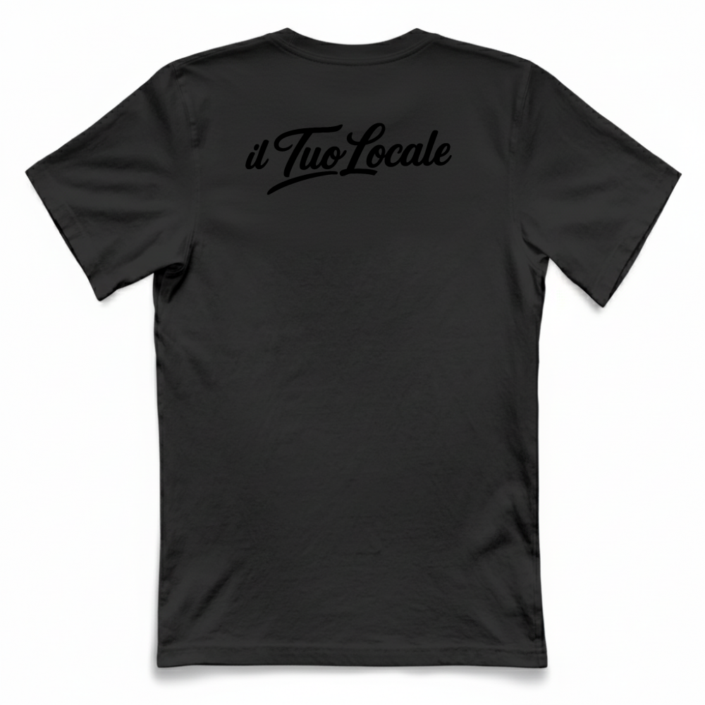 T-Shirt Unisex Large Stampa Retro Il Tuo Locale