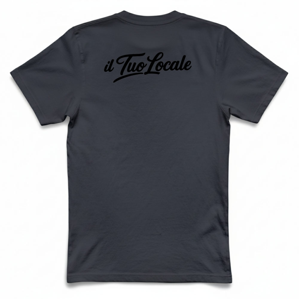 T-Shirt Unisex Large Stampa Retro Il Tuo Locale