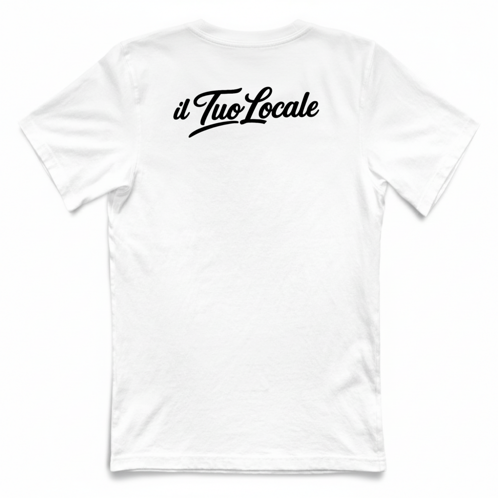 T-Shirt Unisex Large Stampa Retro Il Tuo Locale