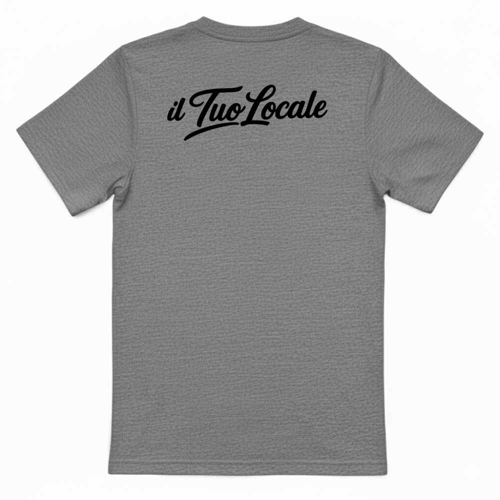 T-Shirt Unisex Stampa Retro Il Tuo Locale