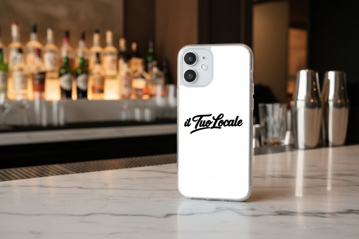 Cover Gomma iPhone (da 12 a 16) Il Tuo Locale