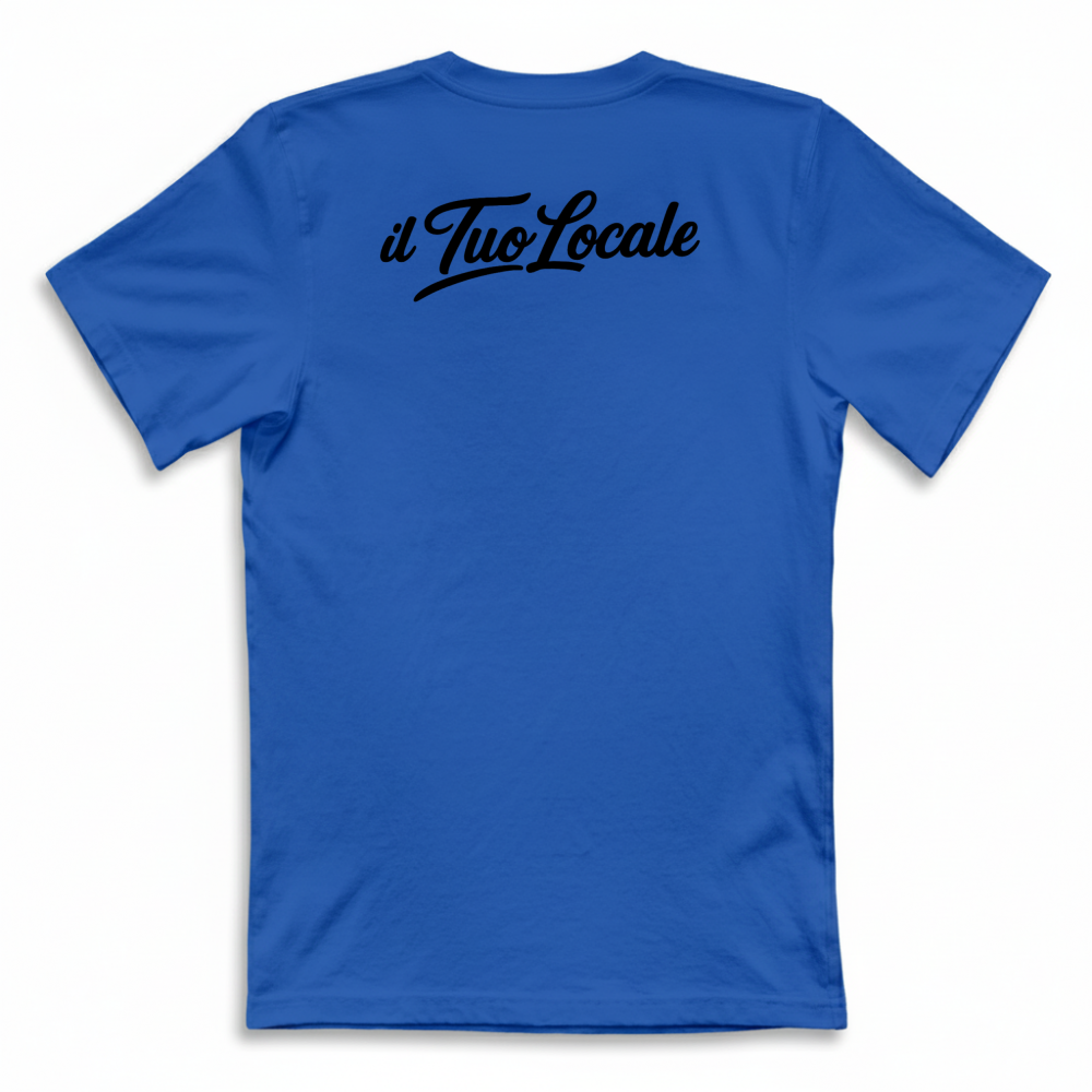 T-Shirt Unisex Large Stampa Retro Il Tuo Locale